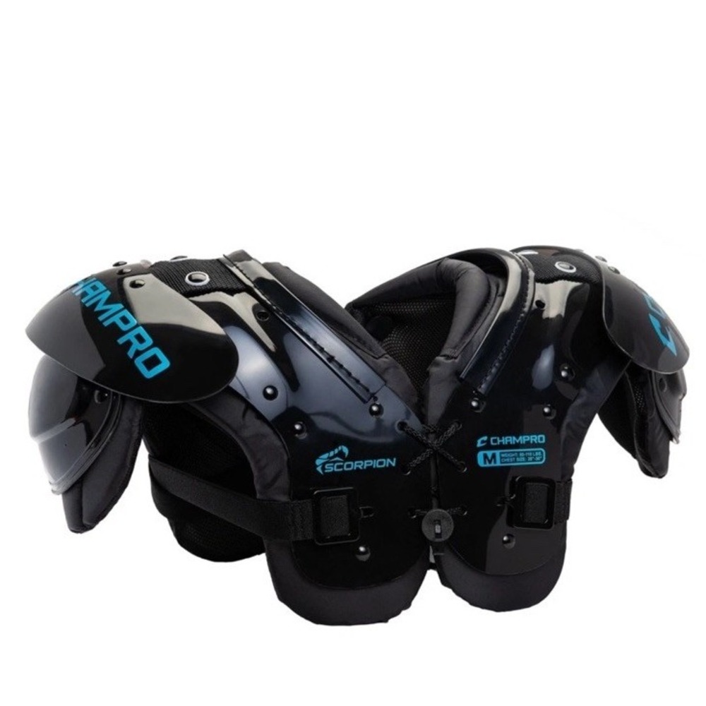 Champro Scorpion Youth Football Shoulder Pads Large 100-130‎ Lbs